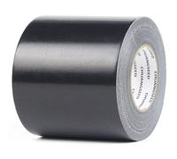 CHUANGSEED - Lote de 1 cintas adhesivas de lona resistente, 100 mm x 50 m, Gaffer large negro, cinta adhesiva americana de reparación de sellado, heavy duty duct tape black,fixation,reparación de