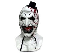 Chuankefanxing Máscara de Payaso de Halloween, Máscara de Látex de Halloween con Pañuelo en la Cabeza, Máscara de Payaso Asesino para Hombres y Mujeres, Juego de Roles Tocado Realista Accesorio