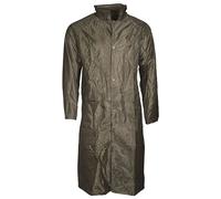 Chubasquero con Capucha S-3XL PVC Revestido Chaqueta Impermeable Pescador