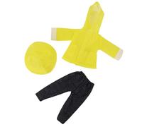 Chubasquero de muñeca de 18 pulgadas, 1 juego que incluye sombrero, pantalón y abrigo, ropa de muñeca americana, ropa decorativa de bricolaje, regalos para niñas, accesorios estilo 2 americano de 18