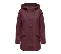 Chubasquero femenino de la marca danesa ONLY ONLELISA Chubasquero, rojo oscuro, M