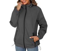 Chubasquero fino para mujer, impermeable, plegable, chubasquero con capucha, ligero, transpirable, chaqueta cortavientos de viaje, poncho de lluvia para mujer, chaqueta de entretiempo transpirable