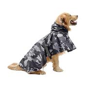 Chubasquero Grande De Camuflaje para Perros,Impermeable,para Nieve,Ropa para Perros Grandes,Abrigo,Chaqueta De Lluvia,Poncho Reflectante Mediano para Perros con Orificio De Tracción,Camuflaje G