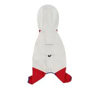 Chubasquero impermeable con capucha para perros, ponchos para mascotas con tiras reflectantes, cubierta para exteriores para la cabeza del patio