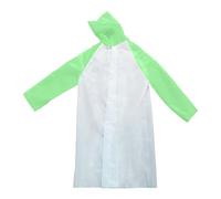 Chubasquero impermeable para niños, chaqueta de manga larga con capucha y botones, resistente al viento, con bolsillos, ligero, reutilizable, color sólido, abrigo para niños y niñas, verde