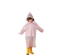 Chubasquero impermeable para niños, chaqueta de manga larga con capucha y botones, resistente al viento, con bolsillos, ligero, reutilizable, color sólido, abrigo para niños y niñas, rojo
