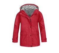 Chubasquero impermeable plegable para correr para niños y niñas, chaqueta cortavientos para ciclismo con capucha desmontable, chubasquero casual holgado ligero para niños con bolsillos, ropa de otoño