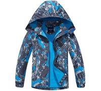 Chubasquero Impermeables Niños Chaqueta Abrigo Niño con Forro Polar