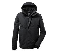 Killtec Kow 161 MN Jckt Kg Chaqueta Funcional para Exteriores con Capucha Desmontable, Talla Corta, Negro, 28 Hombres