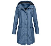 Chubasquero largo para mujer, chaqueta de entretiempo para mujer, chaqueta softshell, chaqueta funcional impermeable, transpirable, chaqueta de ciclismo, chaqueta cortavientos, chaqueta para correr