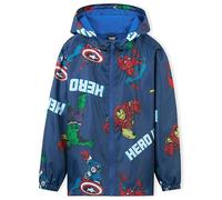 Marvel Chubasquero Niño Chaqueta Impermeable Niño Ropa Niño Lluvia Abrigo Rainwear Niños 4-14 Años Spiderman Avengers (Azul Marino Avengers, 4-5 años)