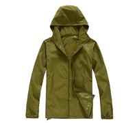 Chubasquero Mujer Impermeable Corto Viaje Talla Grande Chaqueta Cortavientos Running Ciclismo Moto Abrigo de Lluvia Ligero Transpirable Protección Solar Gabardina para Aire Libre Acampada Trekking