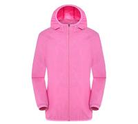 Chubasquero Mujer Talla Grande Acolchada Femininas Ropa Largo Gabardina Raincoat Chaqueta de Parka Lluvia Casacos Abrigos Chaquetas Invierno Entretiempo Rosa XL