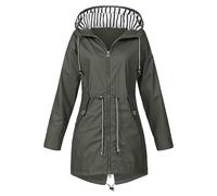 Chubasquero Mujer Transpirable 5XL Tallas Grandes Chubasquero Chaqueta Softshell Negra Chaqueta Exterior Amarilla Chaqueta De Transición Chaqueta Ligera Con Chaqueta Softshell (Dark Gray, XXXXXL)