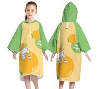Chubasquero NiñA 10 AñOs,Cardigan BotóN Toalla De BañO Albornoz De Secado RáPido Para NiñOs NiñOs Y NiñAs Estudiantes NatacióN Toalla Absorbente Capa Con Capucha Playa Toalla De BañO De Playa