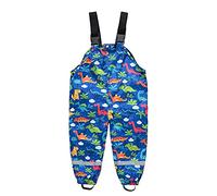 Chubasquero para adolescentes para niños y niñas, resistente al viento, para barro, mezcla de poliéster, día lluvioso para niñas (azul, 8-9 años)