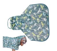 Chubasquero para cachorros, poncho para perros - Tira de agujero de cuerda ajustable a prueba de agua, ropa | Chaqueta impermeable con capucha para lluvia para perros, resistente al viento, a prueba d