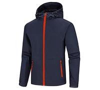 Chubasquero para hombre transpirable, chaqueta de otoño para hombre con capucha, chaqueta funcional ligera y plegable, chaqueta universitaria, bolsillos, cremallera, chaqueta cortavientos de viaje