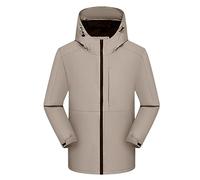 Chubasquero para mujer, impermeable, monocolor, forro polar, protección solar, cortavientos, chaqueta ligera con capucha, transpirable, chaqueta para exteriores, cortavientos para otoño, O gris., XL