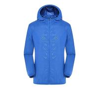 Chubasquero para mujer, tallas grandes, chaqueta softshell para hombre y mujer, chaqueta funcional impermeable, protección solar, cortavientos con capucha, chaqueta cortavientos, chaqueta ligera de