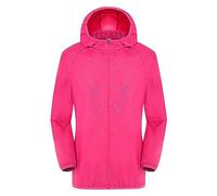 Chubasquero para mujer, tallas grandes, chaqueta softshell para hombre y mujer, chaqueta funcional impermeable, protección solar, cortavientos con capucha, chaqueta cortavientos, chaqueta ligera de