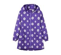 Chubasquero para niños, abrigo de forro polar con estampado y capucha, abrigo de invierno impermeable, transpirable, chaqueta ligera a prueba de viento, gabardina cómoda y cálida, poncho de lluvia
