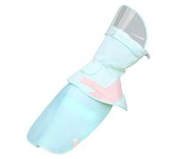 Chubasquero para perro, chaqueta impermeable para perro, chaqueta resistente al viento con capucha extraíble, resistente a la intemperie, secado rápido, ajuste cómodo, costuras reforzadas reflectantes