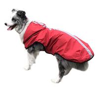 Chubasquero para perro, impermeable para perros grandes, abrigo para exteriores, chaqueta de lluvia reflectante Golden Retriever Labrador Husky Poncho grande (rojo, XXL)