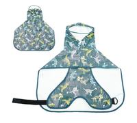 Chubasquero para perro, tira ajustable con agujero de cuerda a prueba de agua, ropa, con capucha, a prueba de nieve, resistente al viento, impermeable, para protección contra todo tipo de clima