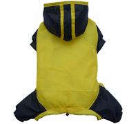 Chubasquero para perros de DoggyDolly amarillo-negro con 4 mangas, XS, -50% Dto.
