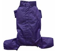 Chubasquero para perros de DoggyDolly con cremallera y 4 mangas, lila