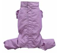 Chubasquero para perros de DoggyDolly con cremallera y 4 mangas, rosa
