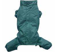 Chubasquero para perros de DoggyDolly con cremallera y 4 mangas, verde, -50%