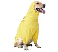 Chubasquero para Perros | Impermeable Reflectante para Perros Grandes con Agujero para Correa de Tracción,Poncho Ajustable Para Excursiones Senderismo Y Paseos Con Lluvia De Mascotas Medianas Y Grande