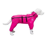 Chubasquero para perros, mediano y grande, Border Collie Golden Retriever, chaqueta de asalto transpirable para perros grandes (magenta, grande)