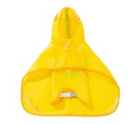 Chubasquero para perros - Ropa impermeable ajustable para mascotas, poncho de lluvia para cachorros amarillos con rayas reflectantes, ropa para perros con forma de pato para viajes al aire libre a pie