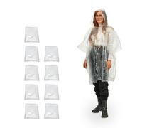 Chubasquero poncho impermeable capa de lluvia ligero transparente 30 unidades