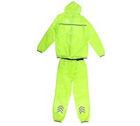 Chubasquero Reflectante Unisex con Pantalones, Transpirable, Impermeable, Cortavientos, para Bicicleta