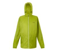 Regatta Chaqueta impermeable Pack-It III para hombre, resistente al viento y transpirable, plegable