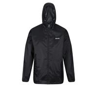 Regatta Chubasquero impermeable con capucha ligera y transpirable Jackets Waterproof Shell, Hombre, Black, XL