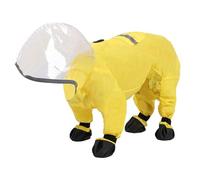 Chubasquero resistente al viento para perro con pie, cobertura completa, traje de lluvia para perro, traje de viaje al aire libre