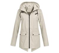 Chubasqueros largos para mujer, plegables, gabardinas para mujer, cortavientos, de manga larga, impermeable, chaqueta de trabajo con bolsillos, chaqueta de ciclismo, chaqueta de invierno, talla 24