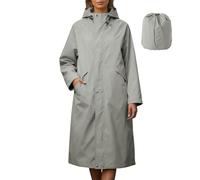 Chubasqueros para hombre y mujer, chubasquero ligero impermeable, chubasquero largo con capucha, cortavientos para exteriores, gabardina de un solo color, ropa de lluvia plegable, parka de lluvia para