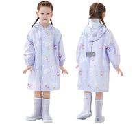 Chubasqueros para Niñas Poncho de Lluvia Chaqueta Impermeable Infantiles Ligero Abrigos Impermeables con Capucha Reutilizable Traje y Chaquetas Ropa Dibujos Animados Funda Mochila