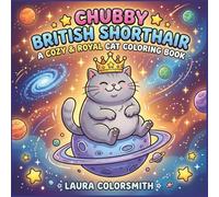 Chubby British Shorthair - A Cozy & Royal Cat Coloring Book: Cute & Cozy British Shorthair Cats for Kids and Adults - Simple Line Art for Relaxation, Mindfulness & Stress Relief