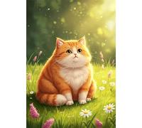 Chubby Cat 1200 Piece Jigsaw Puzzles for Adults, Colourful, Challenging & Brainteasing Adult Puzzles 1200 Pieces Sunshine, Fun jigsaws for The Whole Family 30x20 Inch