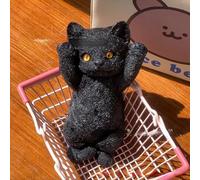 Chubby Cat Squeeze Toys Suaves Bolas Antiestrés Con Superficie Flocada Juguetes Para Gatos Amasando Para Aliviar El Estrés Fidget Toy Para Ansiedad o Relajación