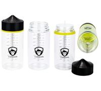 Chubby Gorilla 200ml con escala de medición V3 Pet Unicorn botella vacía + tapón negro