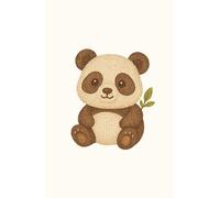 Chubby Panda: Daily planner featuring a cute embroidered panda, perfect for cozy planning and panda fans.