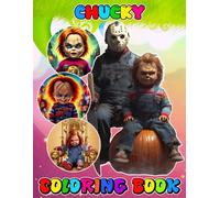 Chuc-ky's Nightmares Coloring Book Creepy for Fan Teen Boy Girl Kid Students: JUMBO Drawing Pages Of Characters for Kids Ages 4-8 8-12